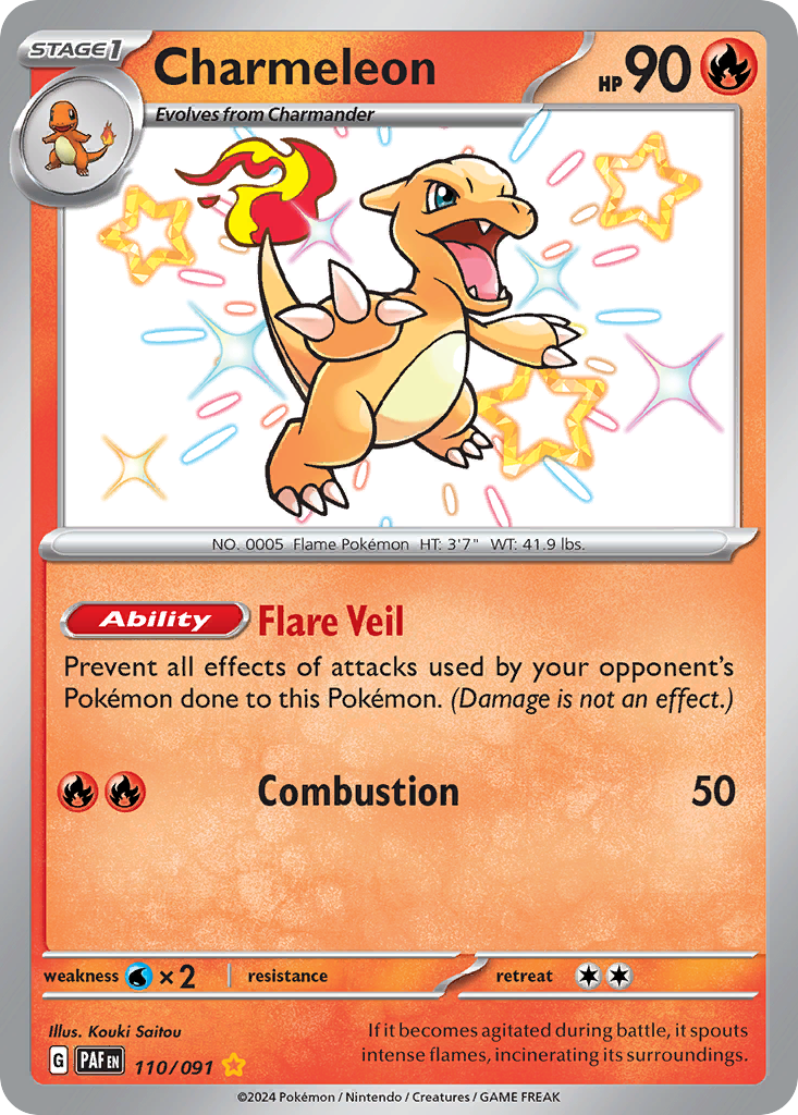 Charmeleon — SV: Paldean Fates #110/091