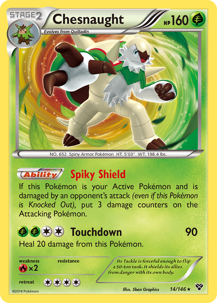 Chesnaught — XY Base Set #14/146