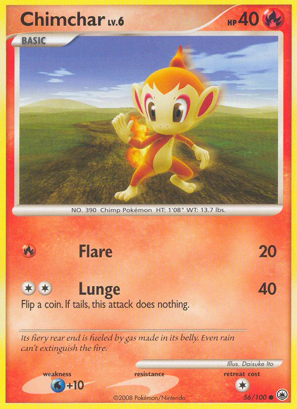 Chimchar — Burger King Promos #056/100
