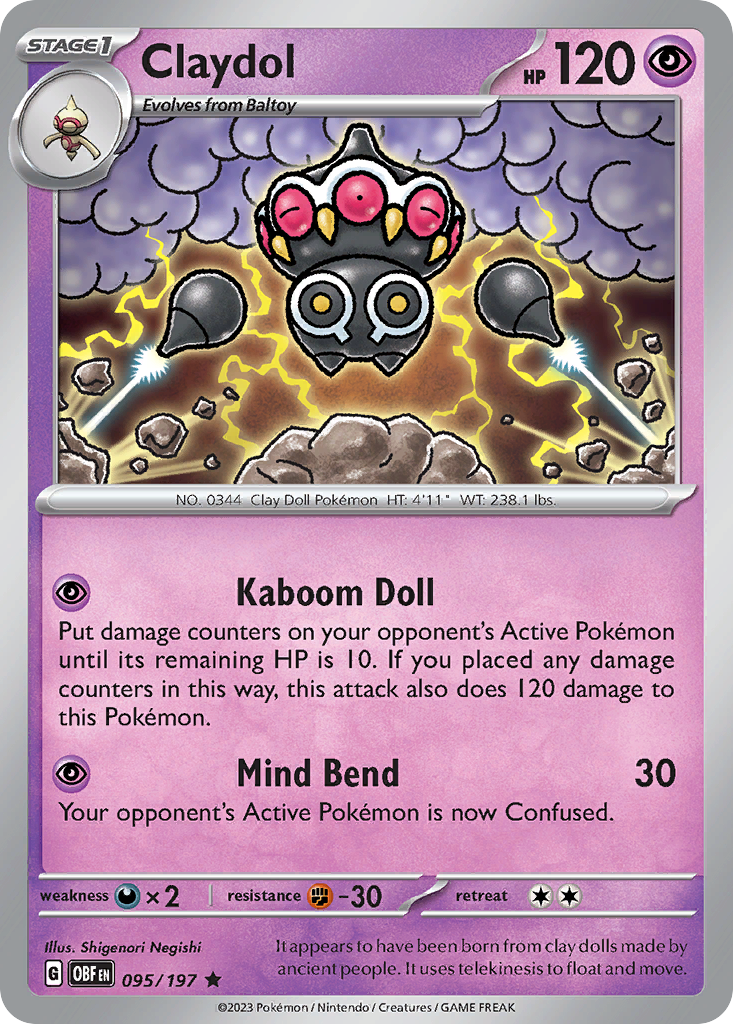 Claydol — Prize Pack Series Cards #095/197
