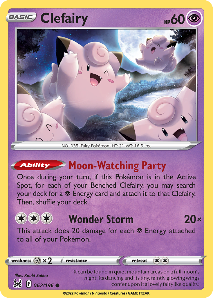 Clefairy — Prize Pack Series Cards #062/196
