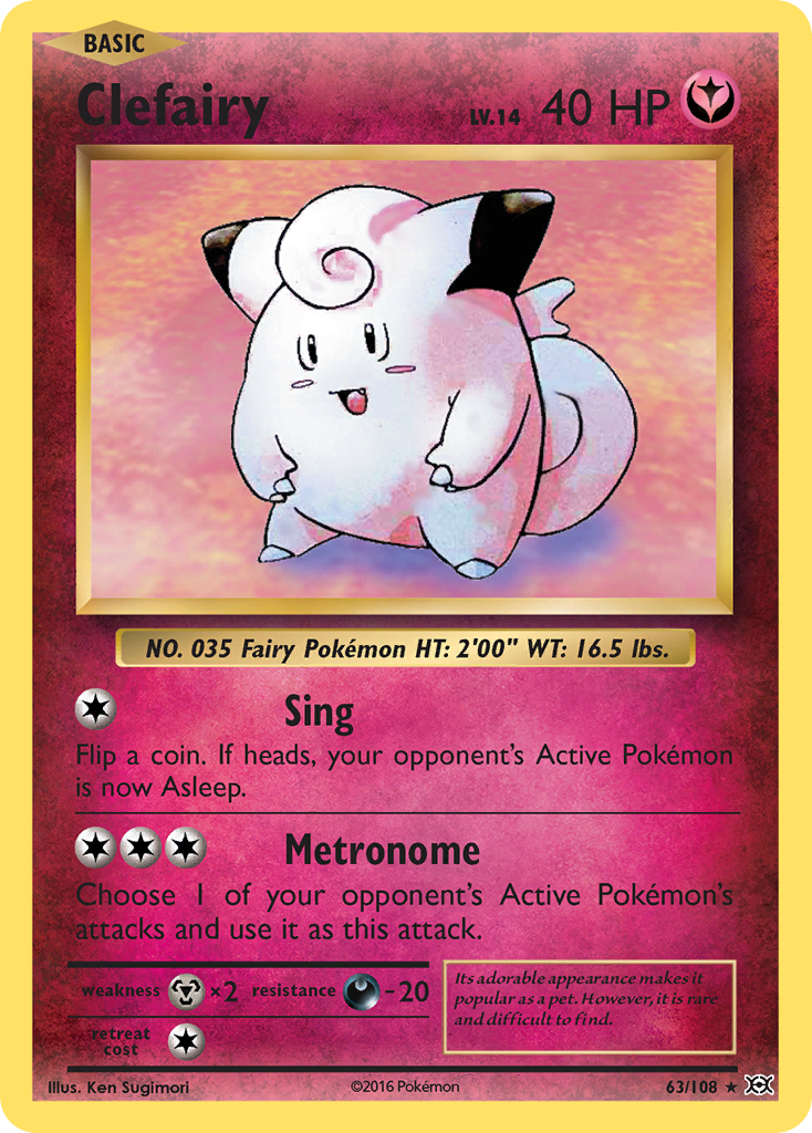 Clefairy — XY - Evolutions #63/108