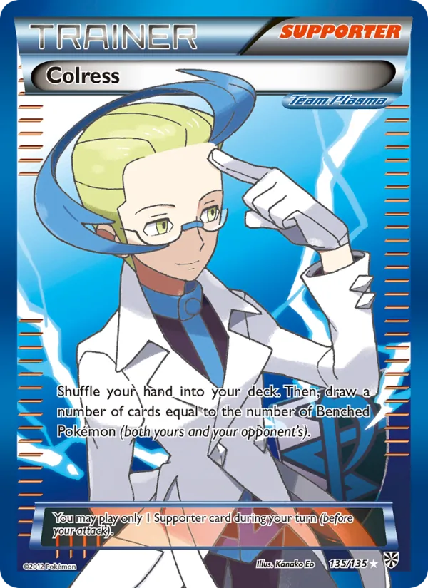 Colress (Team Plasma) (135 Full Art) — Plasma Storm #135/135