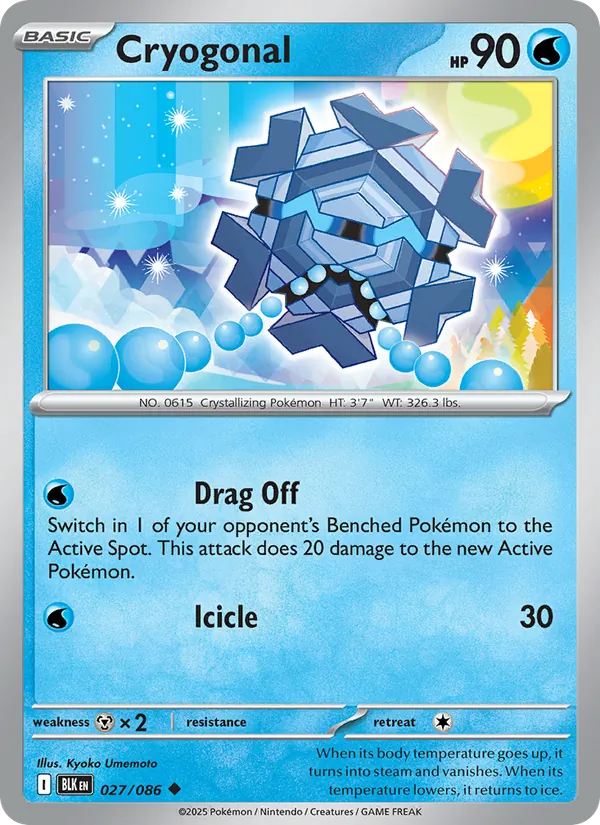 Cryogonal (Poke Ball Pattern) — SV: Black Bolt #027/086