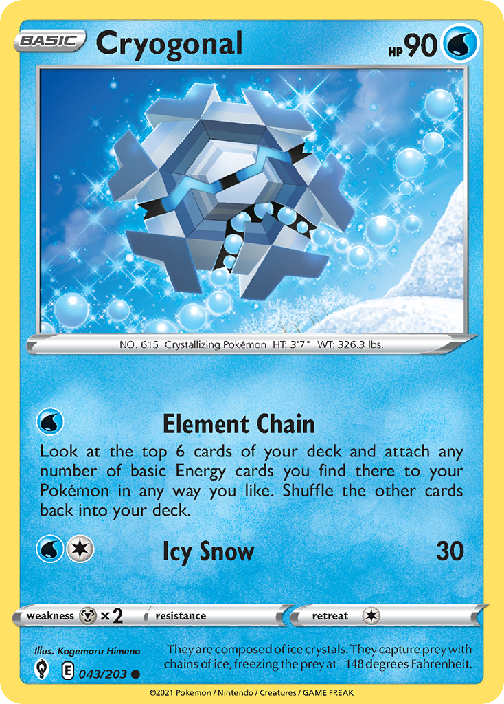 Cryogonal — SWSH07: Evolving Skies #043/203