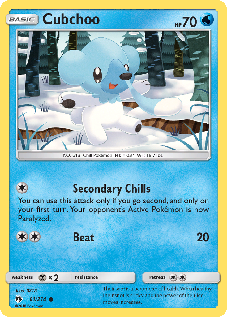 Cubchoo — SM - Lost Thunder #61/214