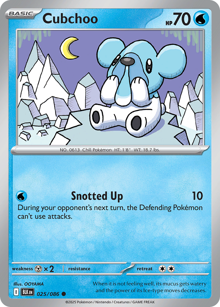 Cubchoo — SV: Black Bolt #025/086