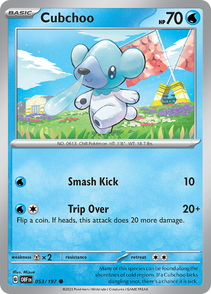 Cubchoo — SV03: Obsidian Flames #053/197