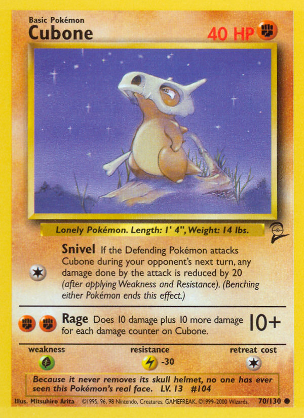 Cubone — Base Set 2 #070/130