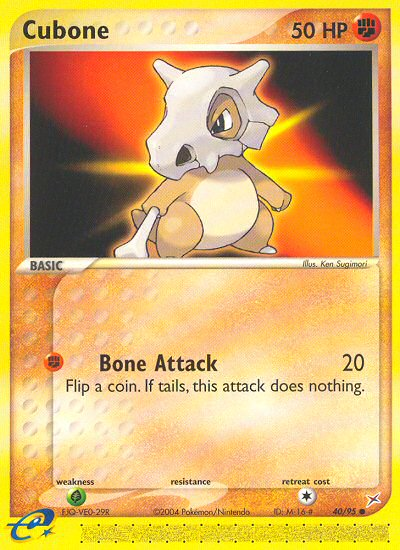 Cubone — Team Magma vs Team Aqua #40/95
