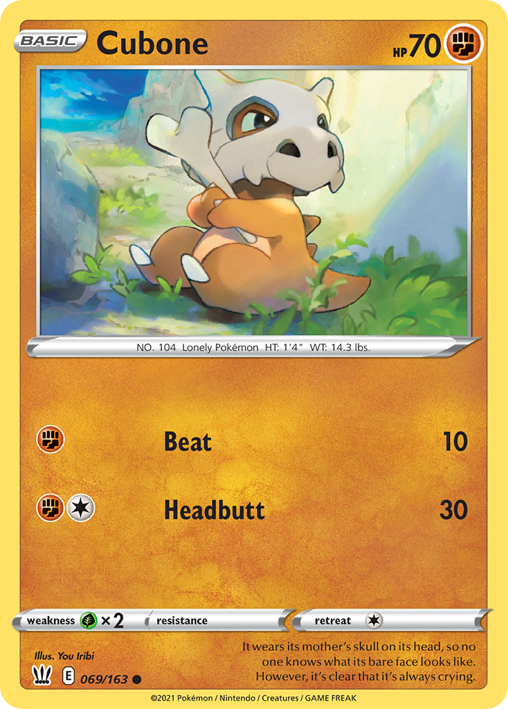 Cubone — Trick or Trade BOOster Bundle #069/163