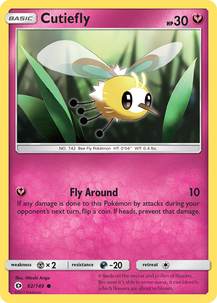 Cutiefly — SM Base Set #92/149