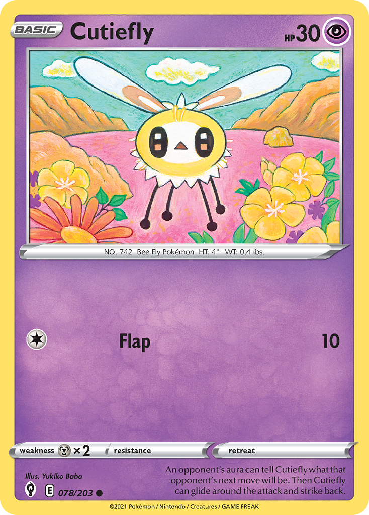 Cutiefly — SWSH07: Evolving Skies #078/203