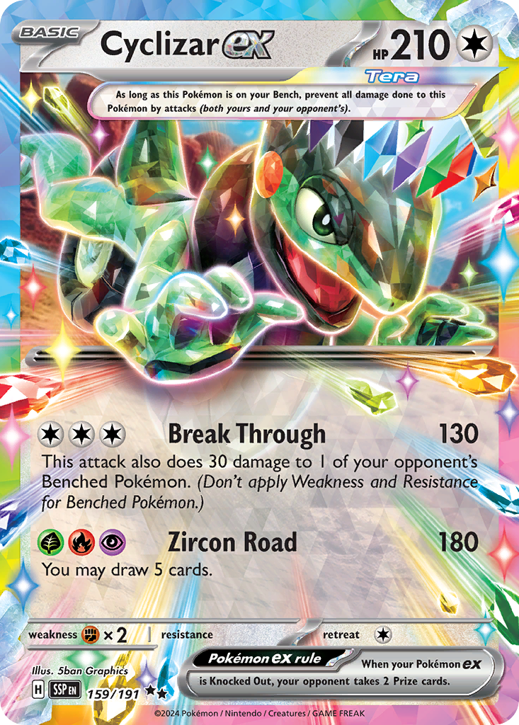 Cyclizar ex — SV08: Surging Sparks #159/191