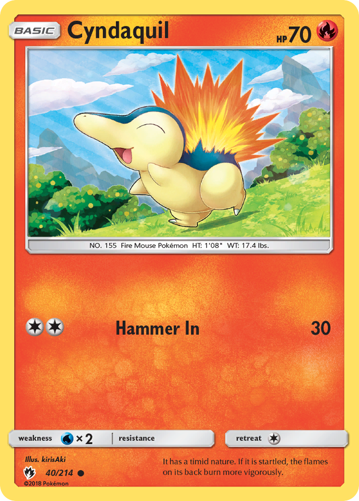 Cyndaquil (40) — SM - Lost Thunder #40/214