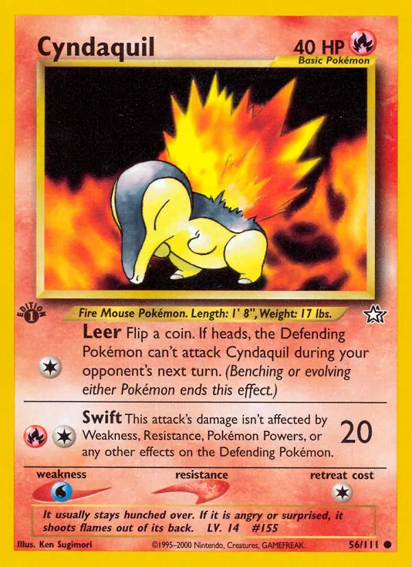 Cyndaquil (56) — Neo Genesis #056/111