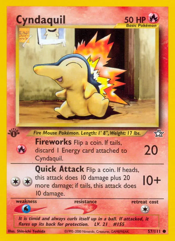 Cyndaquil (57) — Neo Genesis #057/111