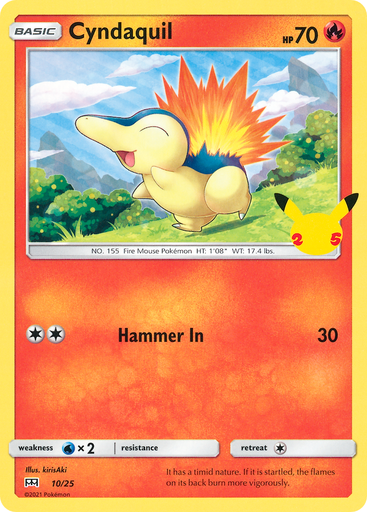 Cyndaquil — McDonald's 25th Anniversary Promos #010/025