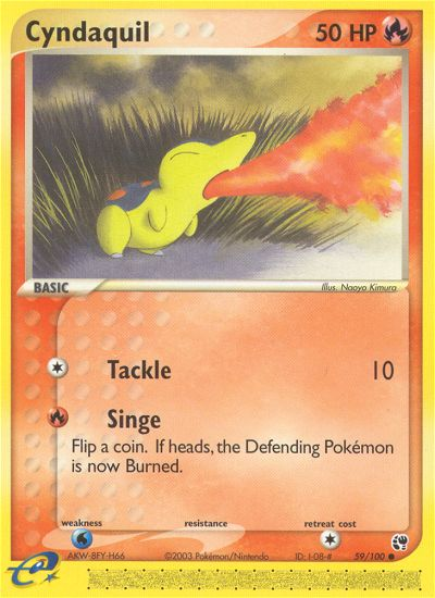Cyndaquil — Sandstorm #59/100
