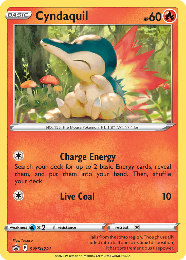 Cyndaquil — SWSH: Sword & Shield Promo Cards #SWSH221