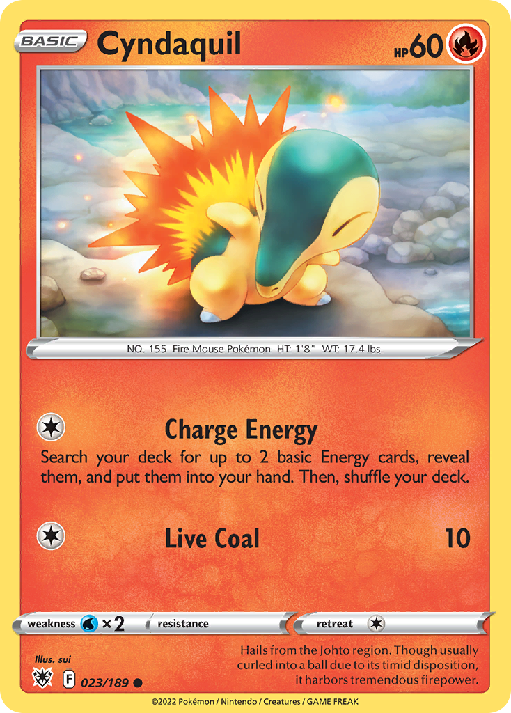 Cyndaquil — SWSH10: Astral Radiance #023/189