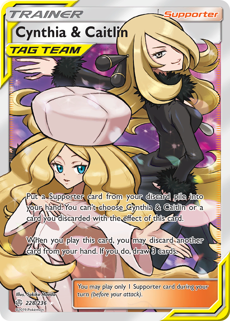 Cynthia & Caitlin (Full Art) — SM - Cosmic Eclipse #228/236