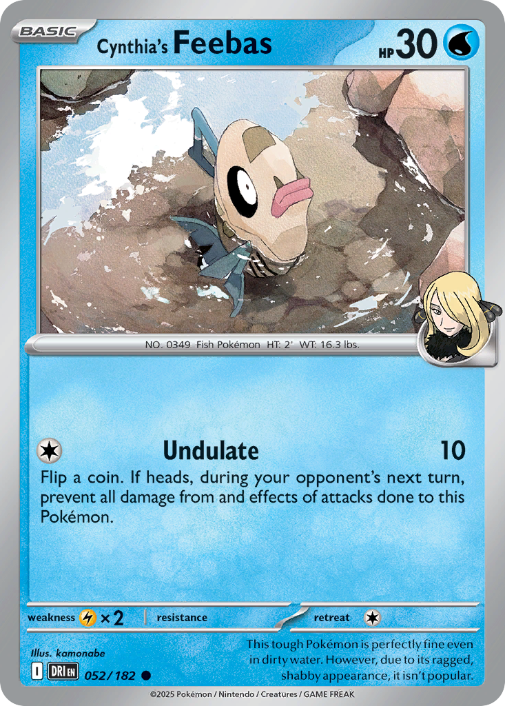 Cynthia's Feebas — SV10: Destined Rivals #052/182