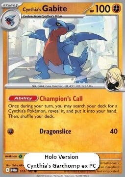 Cynthia's Gabite (Cosmos Holo)