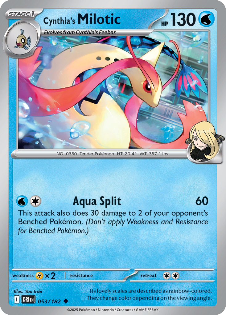 Cynthia's Milotic — SV10: Destined Rivals #053/182