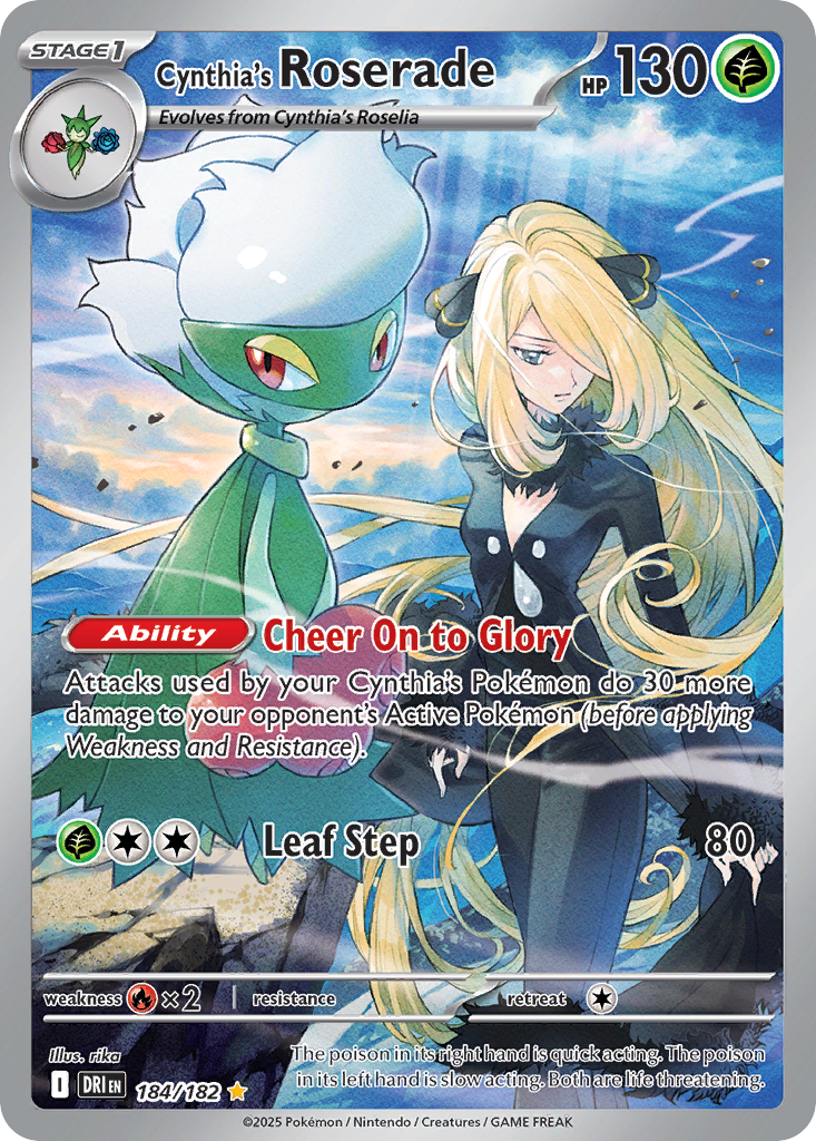 Cynthia's Roserade — SV10: Destined Rivals #184/182