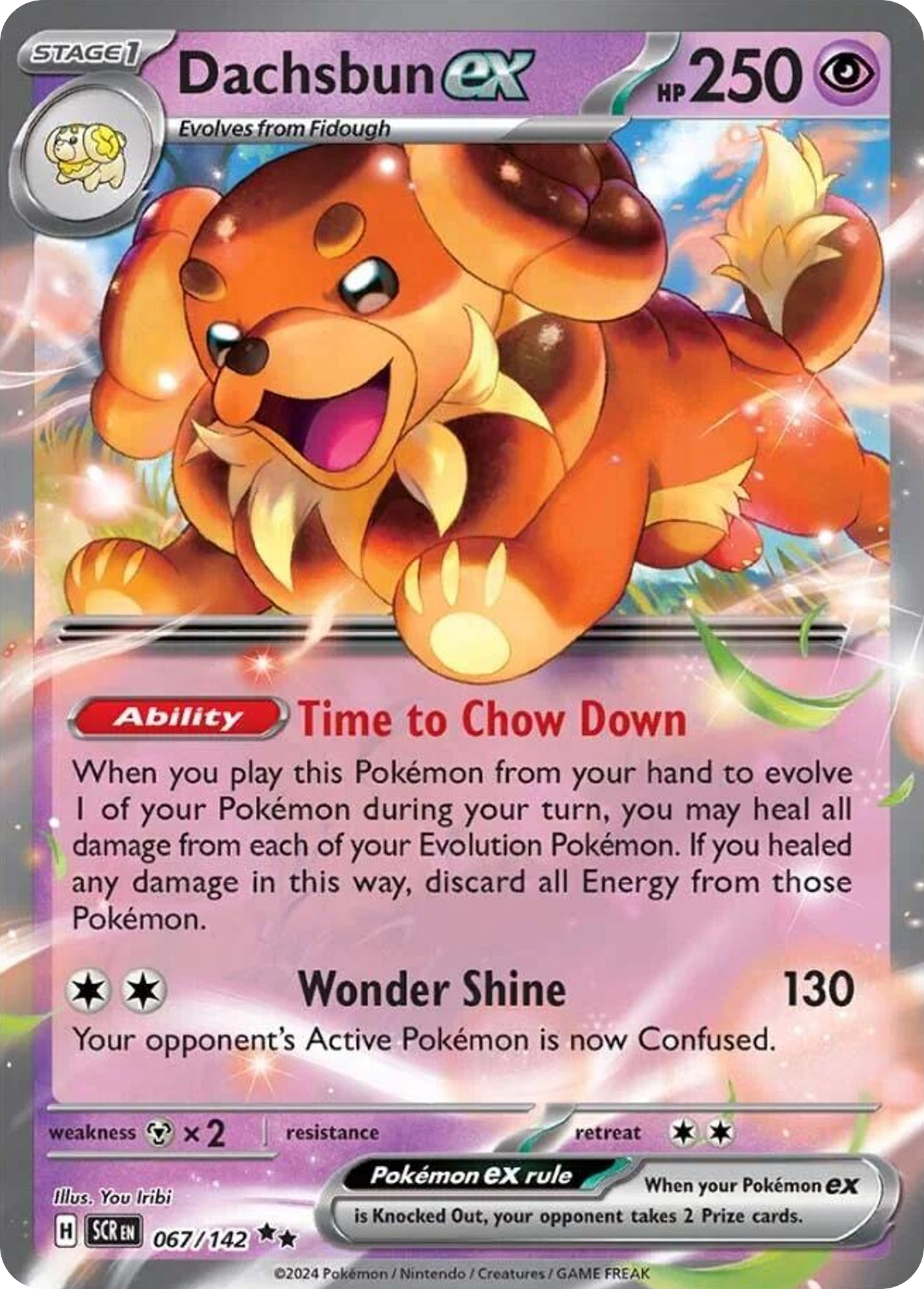 Dachsbun ex — SV07: Stellar Crown #067/142