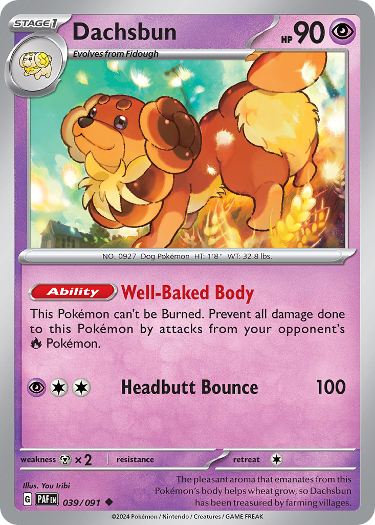 Dachsbun — SV: Paldean Fates #039/091