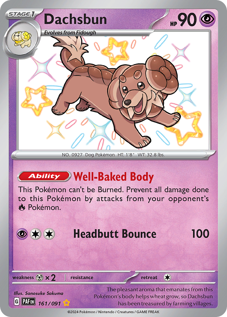 Dachsbun — SV: Paldean Fates #161/091