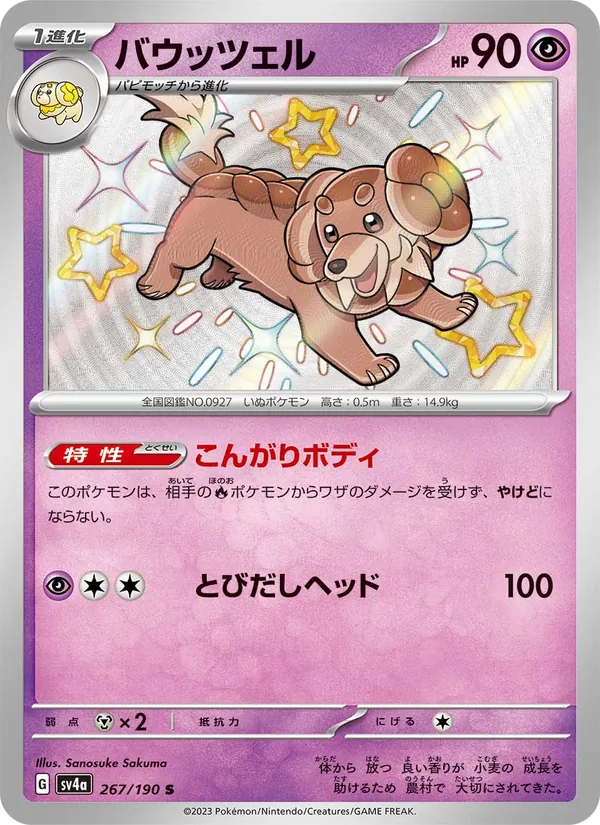 Dachsbun — SV4a: Shiny Treasure ex #267/190