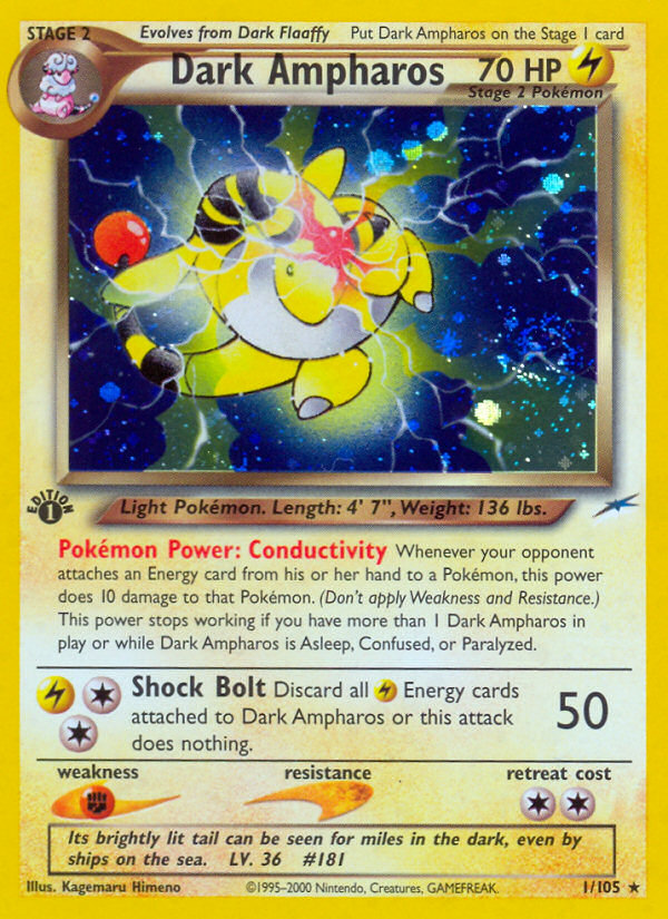 Dark Ampharos — Neo Destiny #001/105