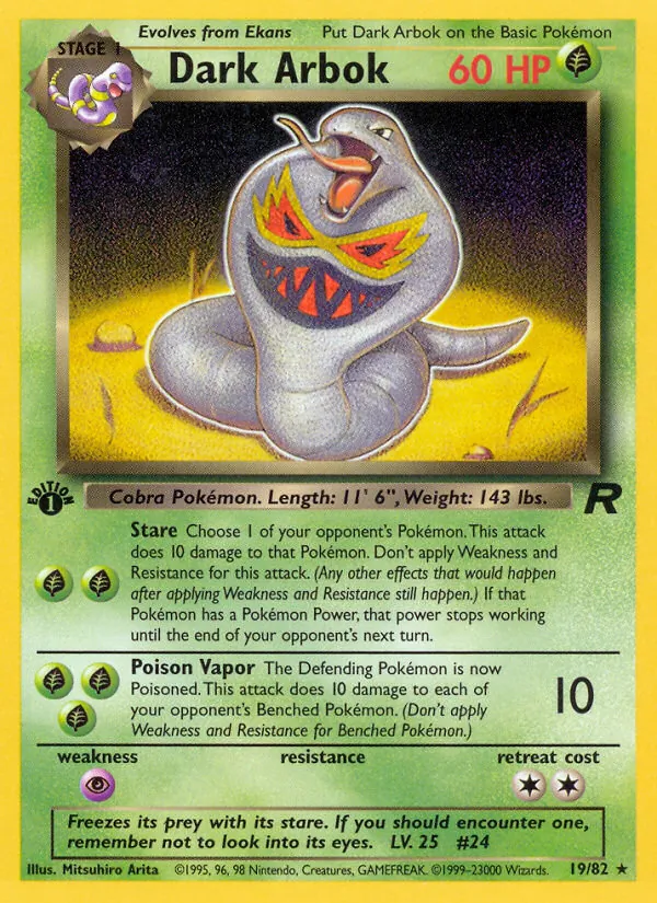 Dark Arbok (19) — Team Rocket #19/82
