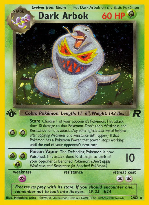 Dark Arbok (2) — Team Rocket #02/82