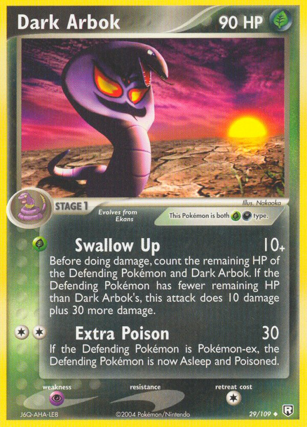 Dark Arbok — Team Rocket Returns #29/109