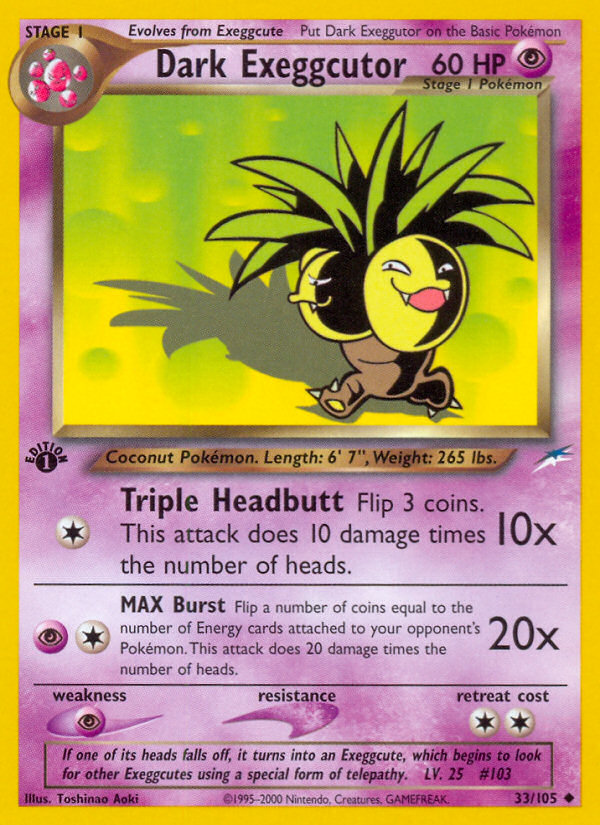 Dark Exeggcutor — Neo Destiny #033/105