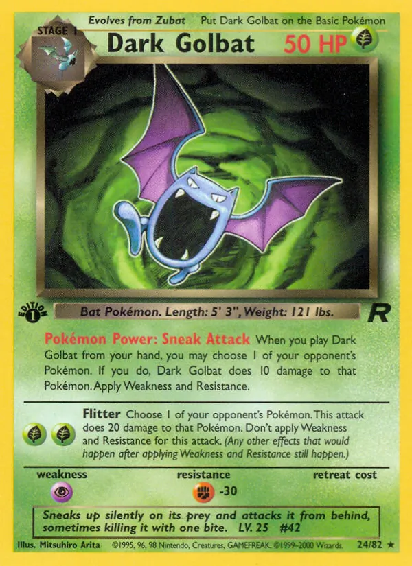 Dark Golbat (24) — Team Rocket #24/82