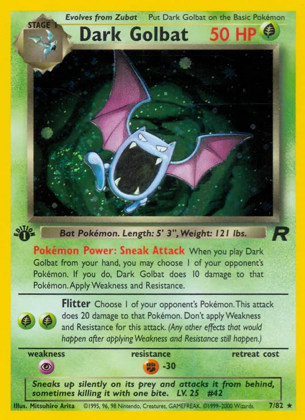 Dark Golbat (7) — Team Rocket #07/82