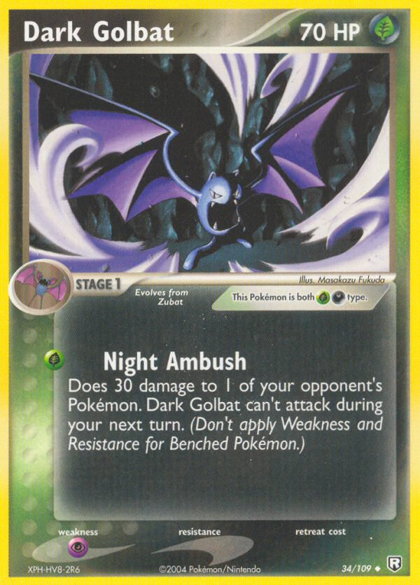 Dark Golbat — Team Rocket Returns #34/109