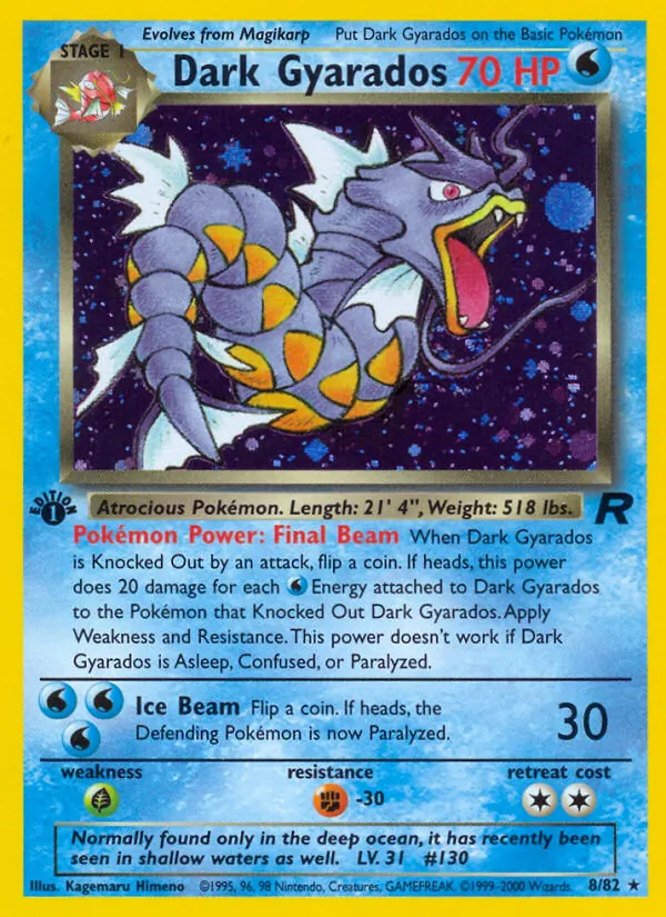 Dark Gyarados (8) — Team Rocket #08/82