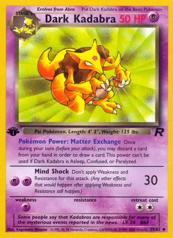 Dark Kadabra — Team Rocket #39/82