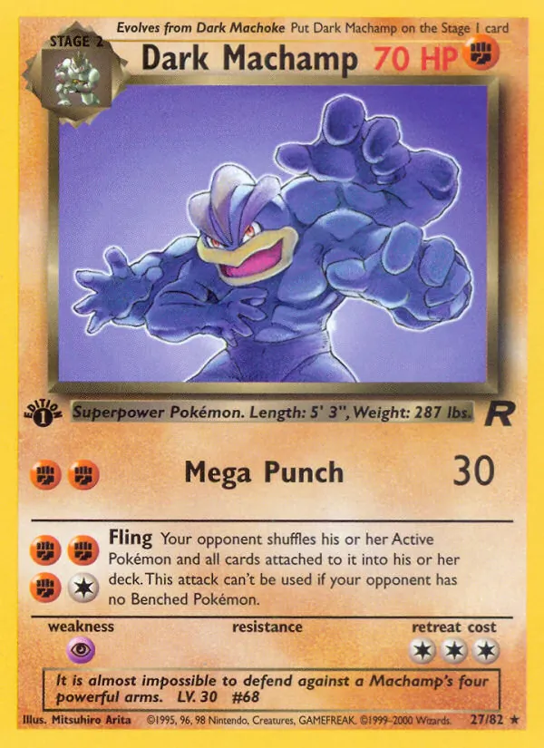 Dark Machamp (27) — Team Rocket #27/82