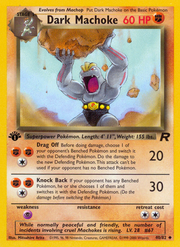 Dark Machoke — Team Rocket #40/82