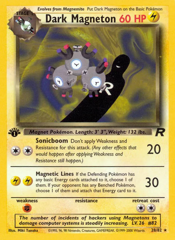 Dark Magneton (28) — Team Rocket #28/82