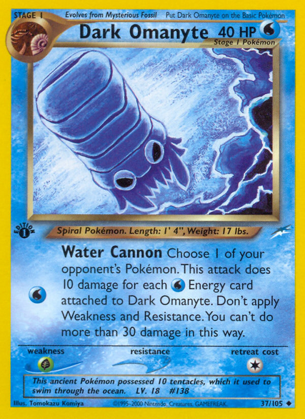 Dark Omanyte — Neo Destiny #037/105