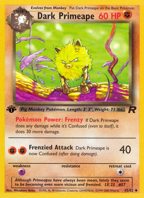 Dark Primeape — Team Rocket #43/82