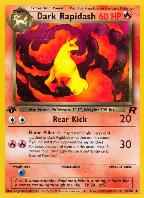Dark Rapidash — Team Rocket #44/82